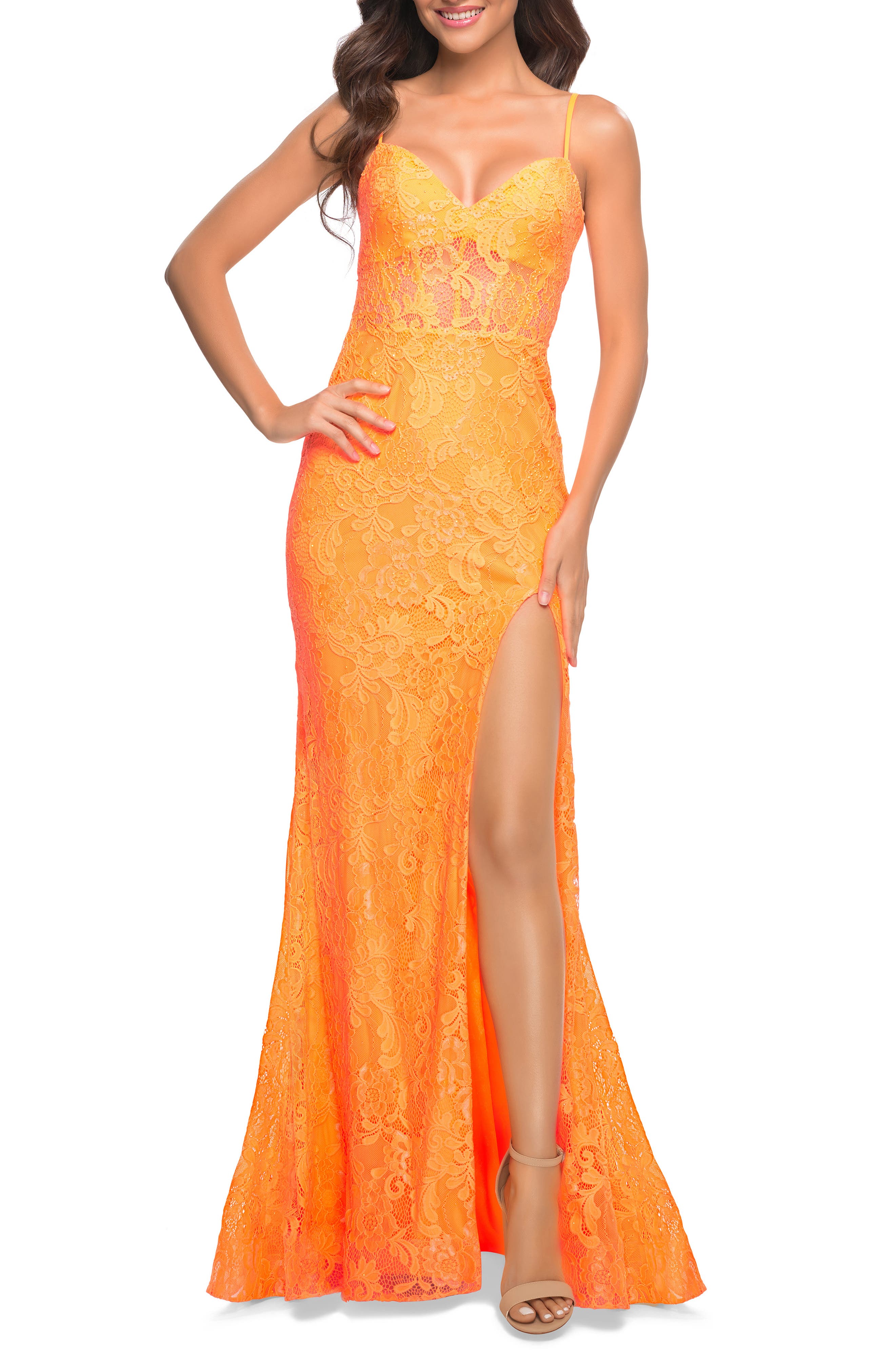 orange maxi dress for wedding